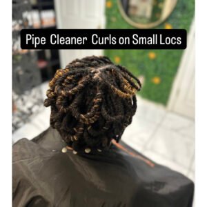 How to do Pipe Cleaner Curls on Small Locs