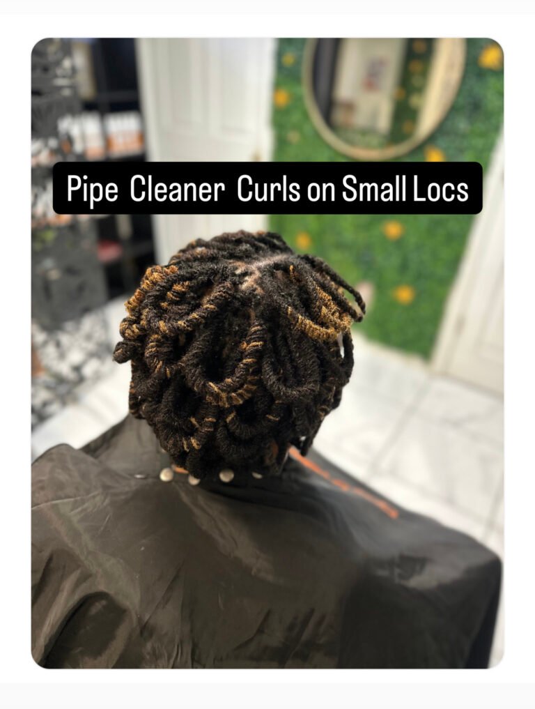 How to do Pipe Cleaner Curls on Small Locs