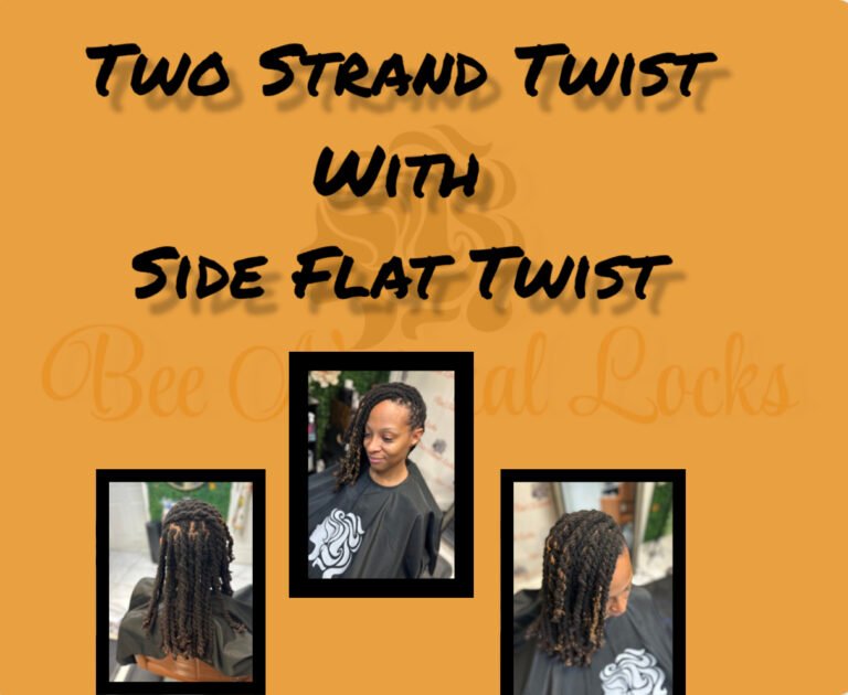 Two Strand Twist /w Side Flat Twist